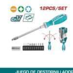 DESTORNILLADOR EJE FLEXIBLE CON PUNTAS (12 PZS)