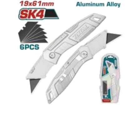 CUTTER UTILITARIO 19X61MM Y HOJAS (5 PZS)