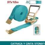 CATRACA Y CINTA 5TONX10M - GANCHO P/ PLACA