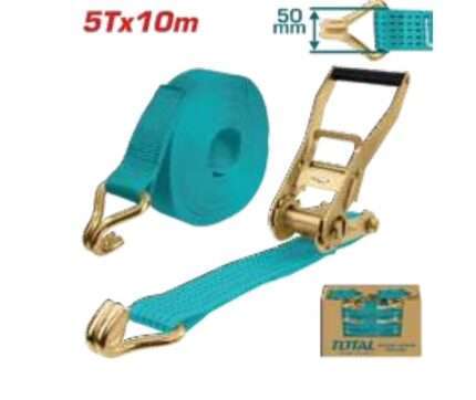 CATRACA Y CINTA 5TONX10M - GANCHO DOBLE J