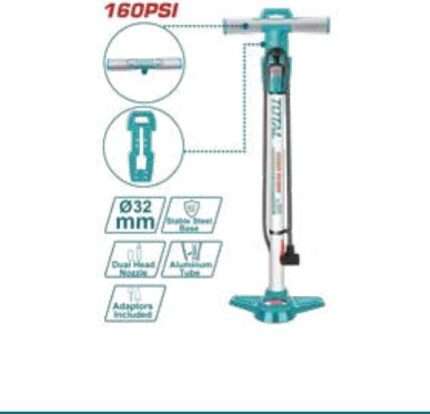 BOMBA DE AIRE MANUAL (INFLADOR) 160PSI 32X580MM