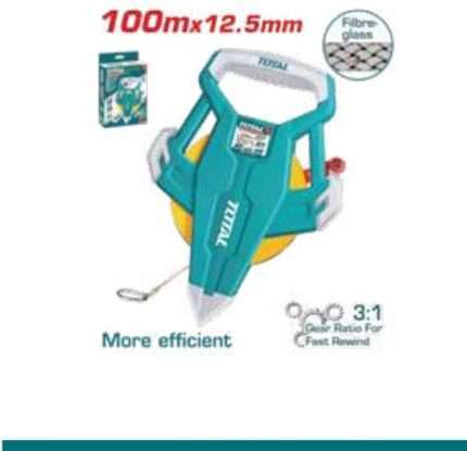 CINTA METRICA DE FIBRA DE VIDRIO 100M X 12.5MM