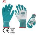 GUANTES DE LATEX-POLYESTER (1 PAR)
