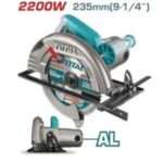 SIERRA CIRCULAR 2200W 235MM (BASE DE ALUMINIO)