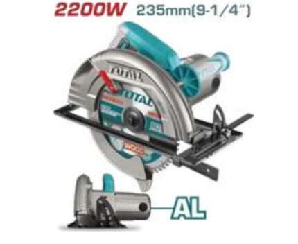 SIERRA CIRCULAR 2200W 235MM (BASE DE ALUMINIO)