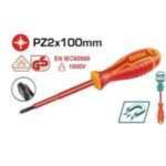 DESTORNILLADOR POZIDRIV AISLADO 1000V PZ2X100MM