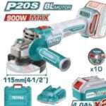 AMOLADORA A BATERIA 20V 115MM (900W MAX) - 2BAT/CAR