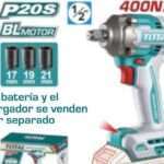 LLAVE DE IMPACTO A BATERIA 20V 400NM