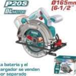 SIERRA CIRCULAR A BATERIA 20V165MM