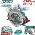 SIERRA CIRCULAR A BATERIA 20V165MM - BAT/CAR