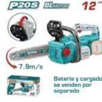 MOTOSIERRA A BATERIA 20V 30CM (12 PULG)