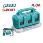 CARGADOR DE BATERIA 20V4A DE 6 PUERTOS
