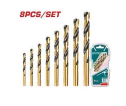 MECHAS HSS 2-8MM (8 PZS) (P/ TALADRO EN METAL)
