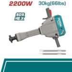 MARTILLO DEMOLEDOR 2200W 30KG (CINCEL SDS HEX 28MM)