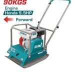 COMPACTADORA DE PLACA 90KG MOTOR HONDA 5.5HP