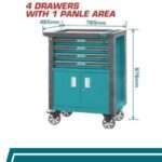 GABINETE PARA HERRAMIENTAS 97CM 4 CAJONES Y PUERTA