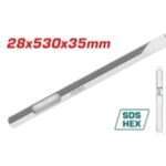 CINCEL PLANO SDS HEX 28X35X520MM