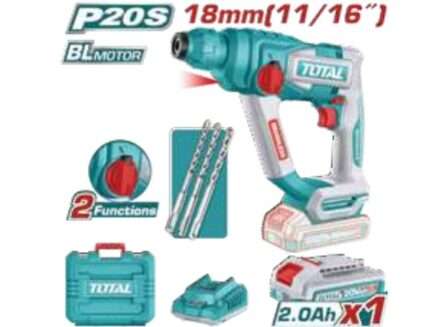 ROTOMARTILLO A BATERIA 20V 18MM- BAT/CAR