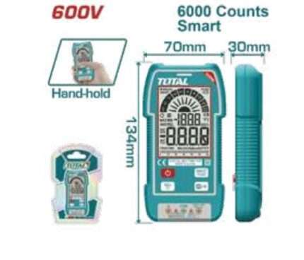 MULTIMETRO DIGITAL CAT III 600V (6000 CUENTAS)