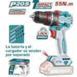TALADRO PERCUTOR A BATERIA 20V 55NM