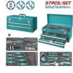CAJA DE HERRAMIENTAS METALICA C/ HERRAMIENTAS (132 PZS)