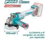 AMOLADORA A BATERIA 20V BL 115MM (INT. GATILLO) - BAT/CAR