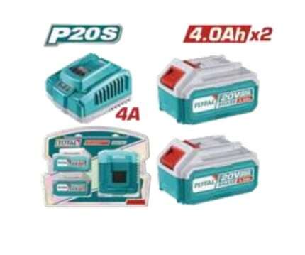 BATERIA 20V4AH (2 PZS) Y CARGADOR 4A