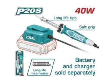 CAUTIN A BATERIAS 20V (40W MAX)