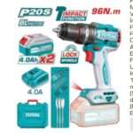 TALADRO PERCUTOR A BATERIA 20V 96NM BL - 2BAT/CAR