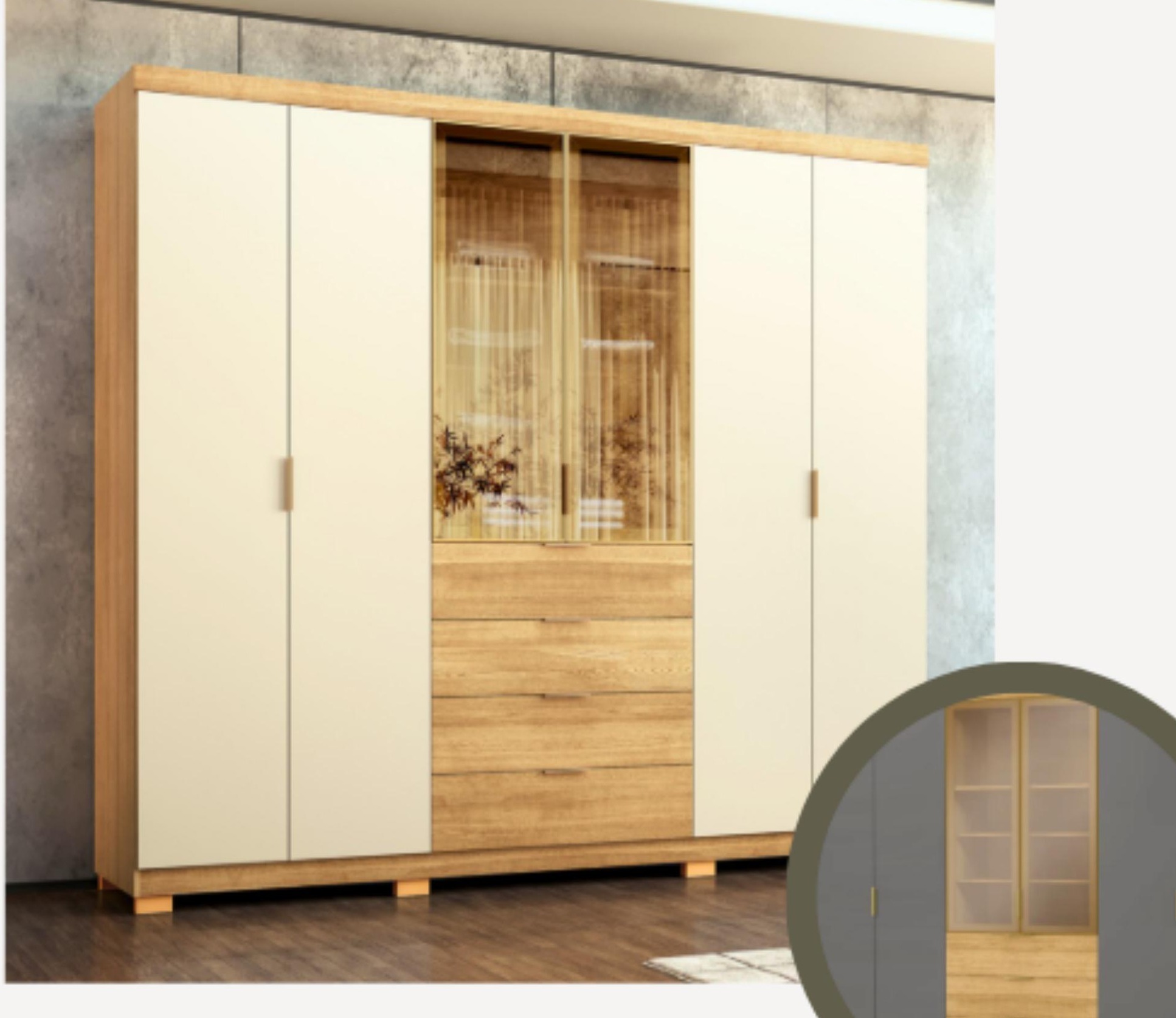 3091.jpg Ropero Dubai Oro - Imagen 1