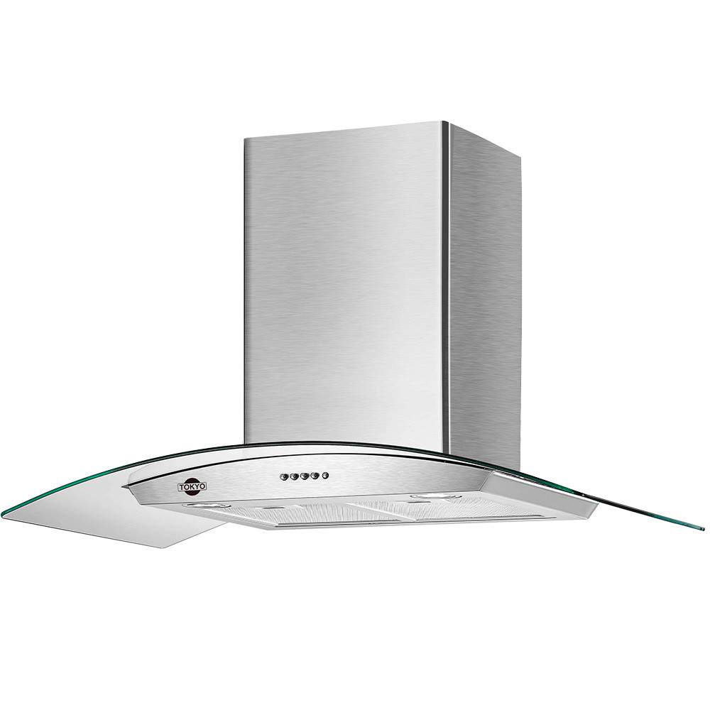 3530.jpg CAMPANA VIDRIO CURVO INOX TOKYO VIDRIO CURVED90 5/6H - Imagen 1