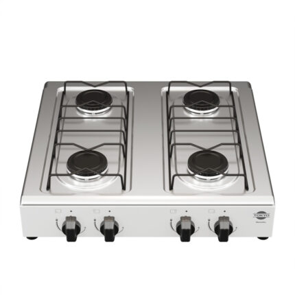 COCINA A GAS DE MESA TOKYO MARAVILHA 4H BLANCO MESADA INOX