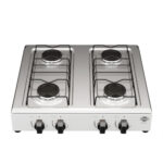 COCINA A GAS DE MESA TOKYO MARAVILHA 4H NEGRO MESADA INOX