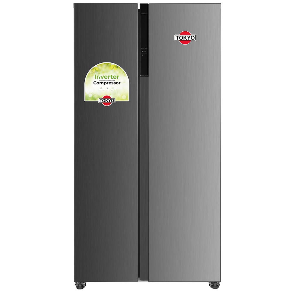 3572.jpg HELADERA SIDE BY SIDE TOKYO 490 INOX INVERTER NO FROST - Imagen 1