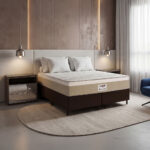 SOMMIER NOGAL RELAX 160X200 COLOR MARRON HNOREM158X198BGA