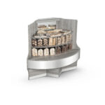 VITRINA ECOSILKON CURVA EXTERNA CECWBSS AUTOSERVICIO NEUTRA ESQUINERA