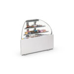 VITRINA NEUTRA ESQUINERA PLATINUM ECOSILKON INOX MOD CSTPEF C/LUZ