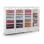 VISICOOLER ECOSILKON 4 PUERTAS DE VIDRIO C/ LUZ LED MOD VCM4P BL