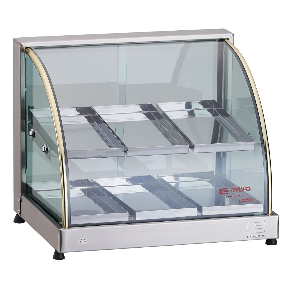 3810.jpg EXHIBIDOR TERMICO MOD EO4 CURVA PRATA 4B 220V 50 HZ EDANCA - Image 1