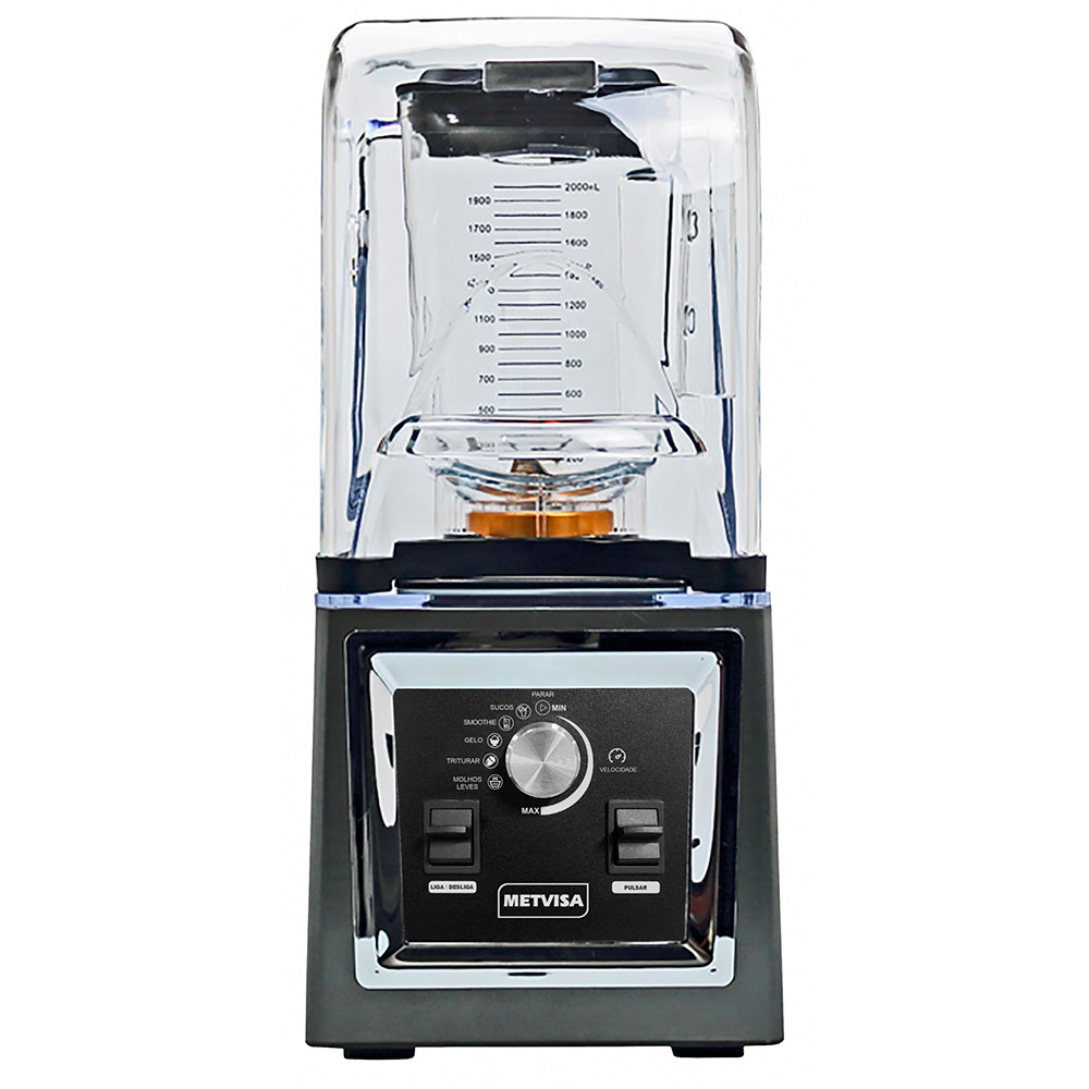 3843.jpg LICUADORA IND METVISA 2 LITROS CON VASO DE POLICARBONATO Y TAPA INSONORA 1500W - Imagen 1
