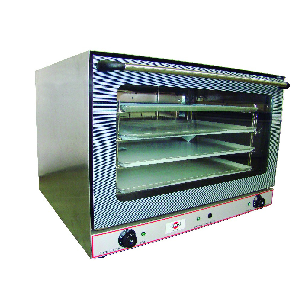 3912.jpg HORNO CONVECTOR ELECTRICO TOKYO IND MOD YXD-1A 4BANDEJAS INOX 50-300 C 220V/50H - Image 1